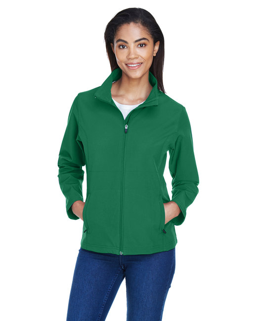 Team 365 Ladies' 9oz Polyester Spandex Leader Soft Shell Jacket